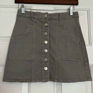 Altar’d State Gray Mini Skirt